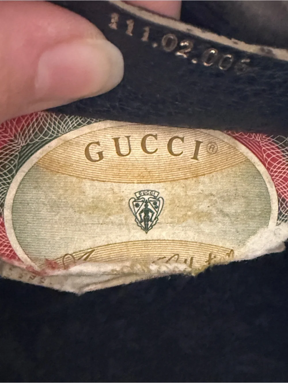 Vintage Gucci GG Accessory Collection Boston Blue Canvas Bag
